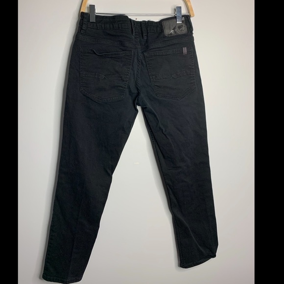 Black Slim Straight Stretch Jeans - Picture 2 of 4